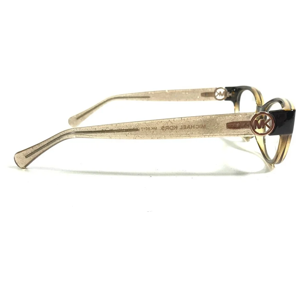 Michael Kors Eyeglasses Frames MK 8017 Tabitha VII 3104 Brown Glitter 52-15-135